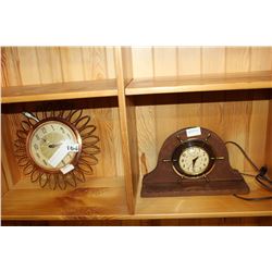 TWO VINTAGE CLOCKS