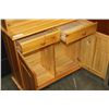 Image 4 : PINE TWO PIECE CHINA CABINET