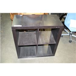 BLACK CUBICLE SHELF