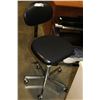 Image 1 : BLACK LEATHER STENO CHAIR