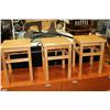 Image 1 : THREE IKEA PINE BENCHES