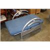 Image 1 : MODERN CHROME ARMCHAIR RECLINES FULLY DOWN