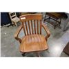 Image 1 : WOOD ROLLING OFFICE CHAIR