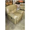 Image 7 : OLIVE LEATHER SOFA AND ARMCHAIR