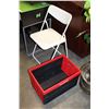 Image 1 : FOLDING CRATE AND FOLDING CHAIR