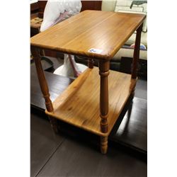 TWO TIER PINE ENDTABLE