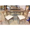 Image 1 : VINTAGE PAINTED TABLE AND 4 CHAIRS