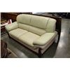 Image 1 : WHITE LEATHER SOFA