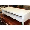 Image 2 : WHITE 2 TIER COFFEE TABLE