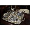 Image 1 : SILVER PLATE TEASET AND ADDITIONAL PIECES