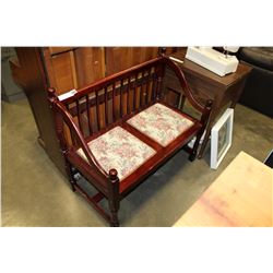 MAHOGANY FINISH BENCH