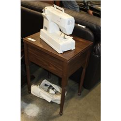 BERNETTE SEWING MACHINE AND TABLE