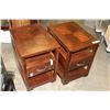 Image 1 : PAIR OF 3 TIER 1 DRAWER ENDTABLES