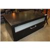 Image 1 : IKEA BLACK AND GLASS ENTERTAINMENT STAND