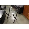 Image 2 : MODERN GLASSTOP ENDTABLE WITH MAGAZINE RACK AND FRAMED MOM SHADOWBOX