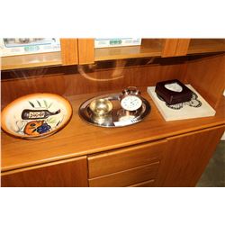 CLOCK BOWLS TRAY WALL PLAQUE AND JEWELERY BOX