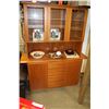 Image 1 : TWO PIECE TEAK CHINA CABINET