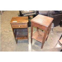 TWO ANTIQUE NIGHTSTANDS