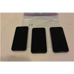 3 APPLE IPHONE 5S BLACK ROAM FIDO