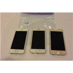 3 APPLE IPHONE 5S WHITE CHATR VIRGIN MOBILE