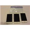 Image 1 : 3 APPLE IPHONE 6 WHITE CHATR AND FIDO