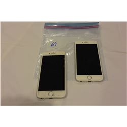 2 APPLE IPHONE 6S SILVER