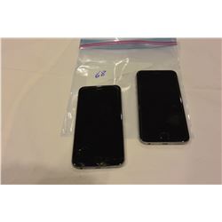 2 APPLE IPHONE 6S BLACK BELL