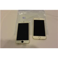 2 APPLE IPHONE 6S ROSE GOLD TELUS AND FIDO