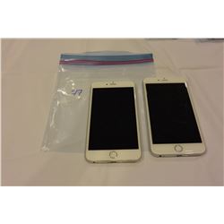 2 APPLE IPHONE 6 PLUS SILVER FIDO AND DOCOMO