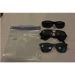 3 PAIRS OF RAYBAN SUNGLASSES