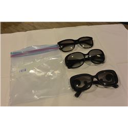 3 PAIRS OF PRADA SUNGLASSES