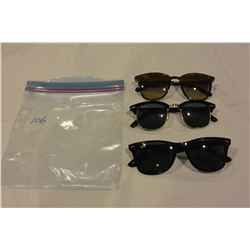 3 PAIRS OF RAYBAN SUNGLASSES