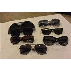 6 PAIRS OF DESIGNER SUNGLASSES