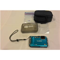 PANASONIC LUMIX FULL HD SHOCK AND WATERPROOF 12MP DIGITAL CAMERA WITH CASE AND SILICONE COVER