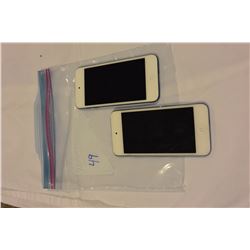 2 APPLE IPOD TOUCH BLUE 6TH GEN