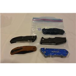 LOT OF 5 POCKET KNIVES