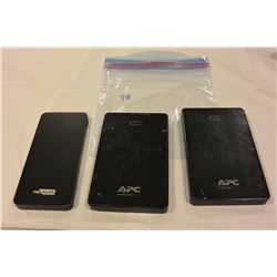 LOT OF 3 LARGE 8,10,000 MAH BATTERY BACKUP CHARGER