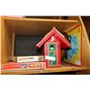 Image 1 : TWO WOOD WORKING MATCHSTICK CONSTRUCTION KITS AND BIRDHOUSE