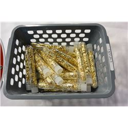 TRAY OF FOIL VIALS