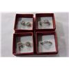 Image 1 : 2 PAIRS OF EARRINGS AND 2 RINGS
