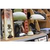 Image 2 : BANKERS LAMP AND COLONIAL LAMP AND WIND UP CHRISTMAS ORNAMENT