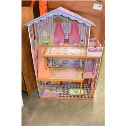 FIVE FOOT TALL WOOD DOLL HOUSE