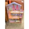 Image 1 : FIVE FOOT TALL WOOD DOLL HOUSE