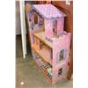 Image 2 : FIVE FOOT TALL WOOD DOLL HOUSE