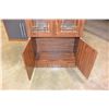 Image 2 : 2 DOOR OAK DISPLAY CABINET