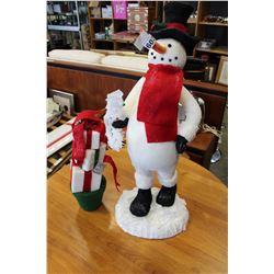 CHRISTMAS SNOWMAN AND GIFT PLANTER