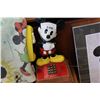 Image 2 : VINTAGE MICKEY MOUSE PHONE AND BLANKET AND PICTURE