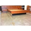 Image 2 : TEAK QUEENSIZE HEADBOARD AND AND MATCHING 3 DRAWER NIGHTSTANDS