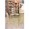 Image 1 : BRASS AND GLASS DISPLAY SHELF