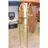 Image 2 : BRASS AND GLASS DISPLAY SHELF